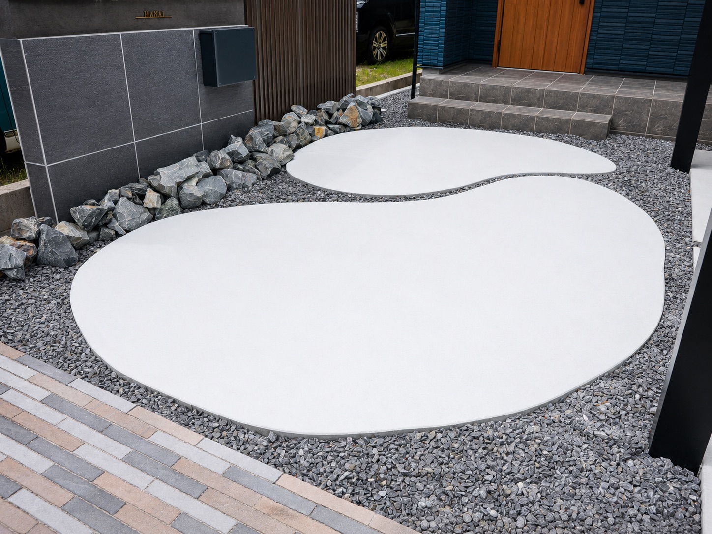 花井様邸 玄関アプローチ