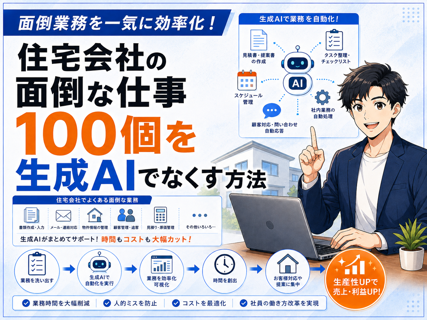 住宅会社の面倒な仕事100個を生成AIでなくす方法