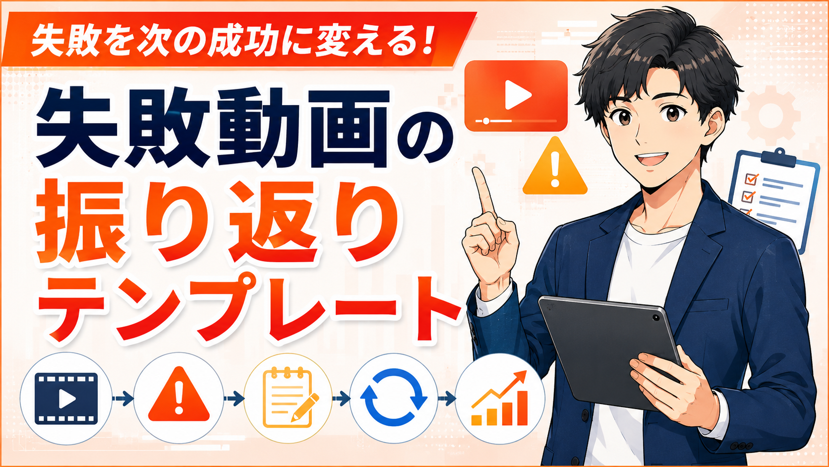 失敗動画の振り返りテンプレート